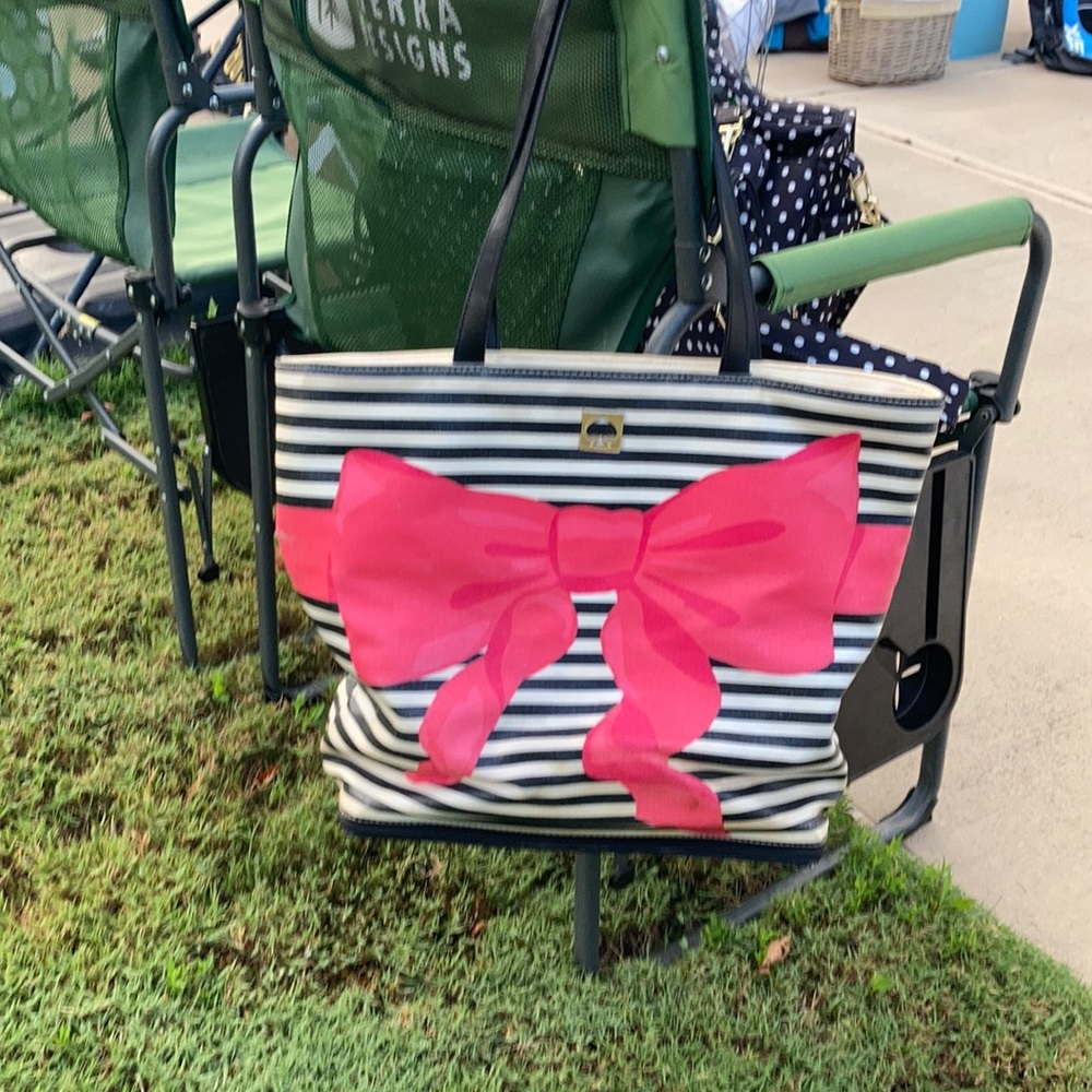 Kate Spade striped beach bag